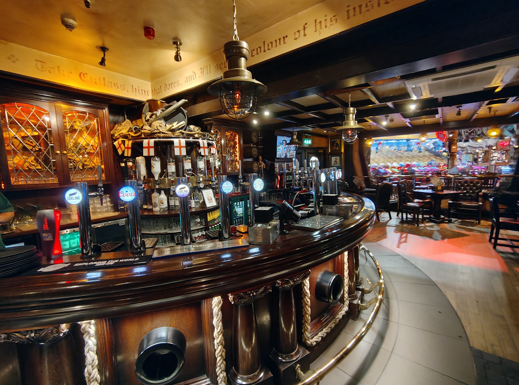 The Buccaneer inside the restaurant